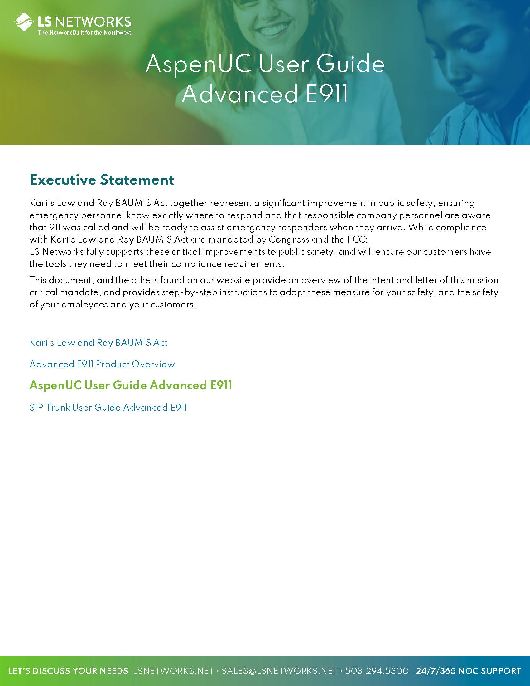 AspenUC-User-Guide-Advanced-E911-cover